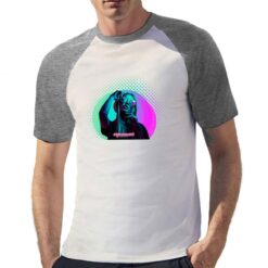 Dreamland t-shirt bicolor personalizzata uomo digitalshirt grigia
