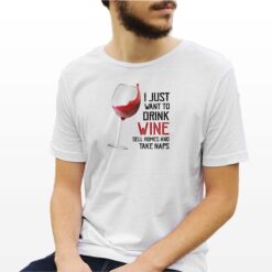 Drink Wine t-shirt personalizzata uomo digitalshirt bianca