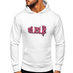 Electric felpa con cappuccio personalizzata uomo digitalshirt bianca