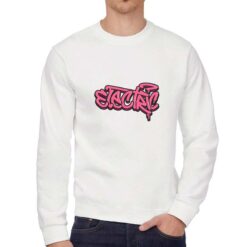 Electric felpa senza cappuccio personalizzata uomo digitalshirt bianca