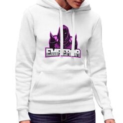 Emperor felpa con cappuccio personalizzata donna digitalshirt bianca.jpg