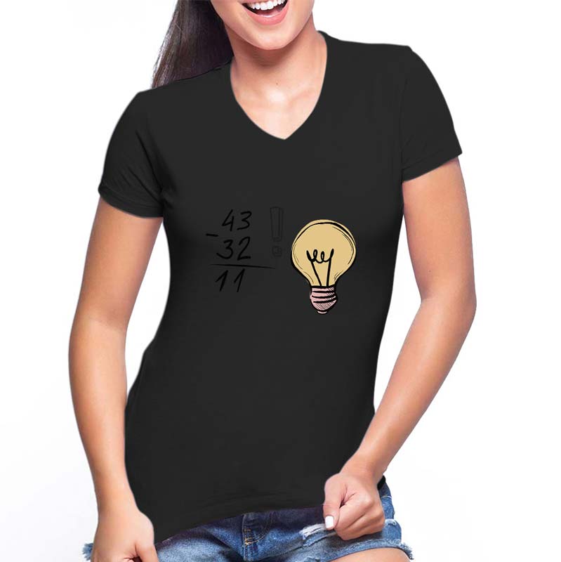 T-shirt nera donna personalizzata