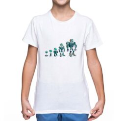 Evoluzione t-shirt personalizzata bambino digitalshirt bianca