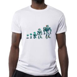 Evoluzione t-shirt personalizzata uomo digitalshirt bianca