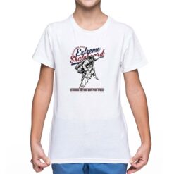 Extreme Skateboard t-shirt personalizzata bambino digitalshirt bianca