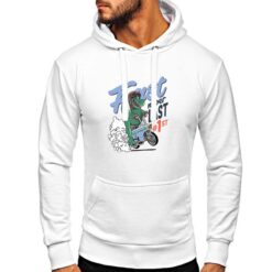 Fast felpa con cappuccio personalizzata uomo digitalshirt bianca