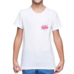 Fiore Rosa t-shirt personalizzata bambino digitalshirt bianca