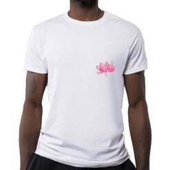Fiore Rosa t-shirt personalizzata uomo digitalshirt bianca