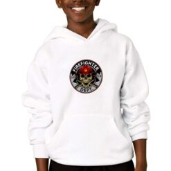 Firefighter felpa con cappuccio personalizzata bambino digitalshirtbianco