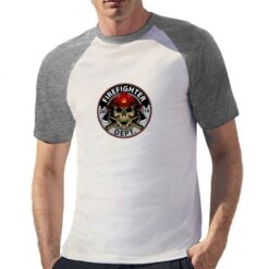 Firefighter t-shirt bicolor personalizzata uomo digitalshirt grigia
