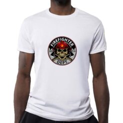 Firefighter t-shirt personalizzata uomo digitalshirt bianca