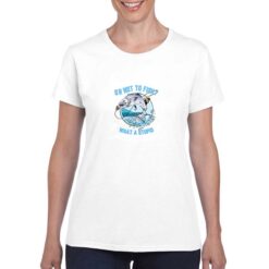 Fish t-shirt personalizzata donna digitalshirt bianco