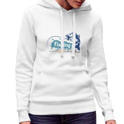 Fishing Club felpa con cappuccio personalizzata donna digitalshirt bianca.jpg