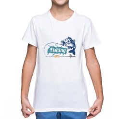 Fishing Club t-shirt personalizzata bambino digitalshirt bianca