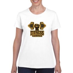 Fitness Center t-shirt personalizzata donna digitalshirt bianco