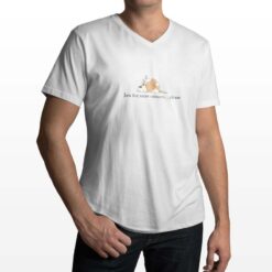 Five More t-shirt scollo a v personalizzata uomo digitalshirt bianca