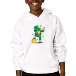 Folletto San Patrizio felpa con cappuccio personalizzata bambino digitalshirtbianco