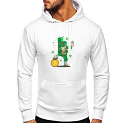 Folletto San Patrizio felpa con cappuccio personalizzata uomo digitalshirt bianca
