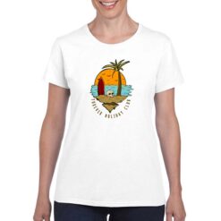 Forever Holiday t-shirt personalizzata donna digitalshirt bianco