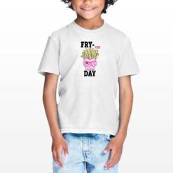 Fry Day t-shirt personalizzata bambino digitalshirt bianca