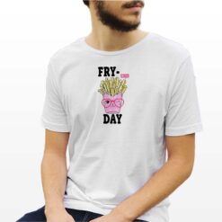 Fry Day t-shirt personalizzata uomo digitalshirt bianca