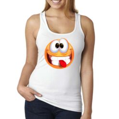 Funny React canottiera personalizzata donna digitalshirt bianca