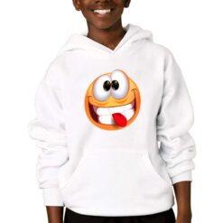 Funny React felpa con cappuccio personalizzata bambino digitalshirtbianco