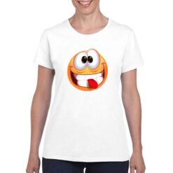 Funny React t-shirt personalizzata donna digitalshirt bianco