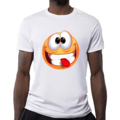 Funny React t-shirt personalizzata uomo digitalshirt bianca