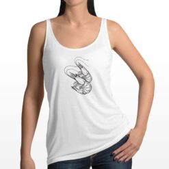 Gamberi canottiera personalizzata donna digitalshirt bianca
