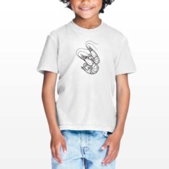 Gamberi t-shirt personalizzata bambino digitalshirt bianca