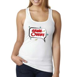 Game Over Fumetto canottiera personalizzata donna digitalshirt bianca