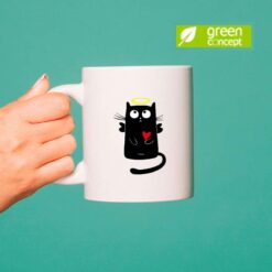 Gatto Angelo tazza ceramica personalizzata digitalshirt