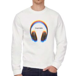 Got Rhythm felpa senza cappuccio personalizzata uomo digitalshirt bianca