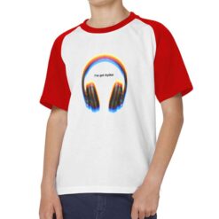 Got Rhythm t-shirt bicolor personalizzata bambino digitalshirt rossa