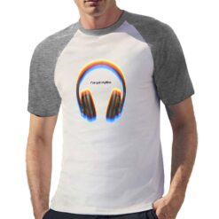 Got Rhythm t-shirt bicolor personalizzata uomo digitalshirt grigia