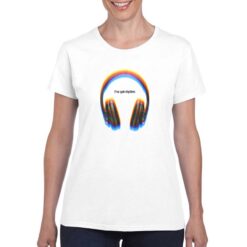 Got Rhythm t-shirt personalizzata donna digitalshirt bianco