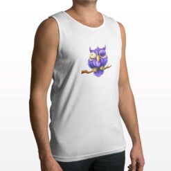 Gufo canotta personalizzata uomo digitalshirt bianca