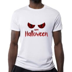 Happy Halloween t-shirt personalizzata uomo digitalshirt bianca