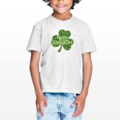 Happy San Patrizio t-shirt personalizzata bambino digitalshirt bianca