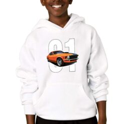 Hazzard felpa con cappuccio personalizzata bambino digitalshirtbianco