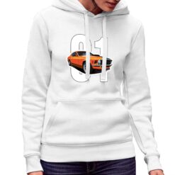 Hazzard felpa con cappuccio personalizzata donna digitalshirt bianca.jpg