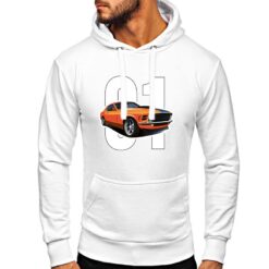 Hazzard felpa con cappuccio personalizzata uomo digitalshirt bianca