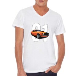 Hazzard t-shirt scollo a v personalizzata uomo digitalshirt bianca