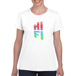 HI-FI t-shirt personalizzata donna digitalshirt bianco
