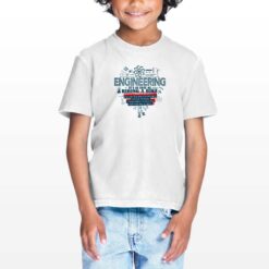 Ingegneria t-shirt personalizzata bambino digitalshirt bianca