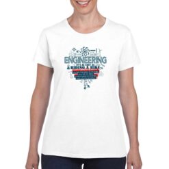 Ingegneria t-shirt personalizzata donna digitalshirt bianco