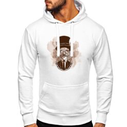Inventore felpa con cappuccio personalizzata uomo digitalshirt bianca