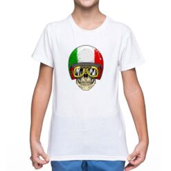 Italian Skull t-shirt personalizzata bambino digitalshirt bianca