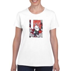 Japan Cat t-shirt personalizzata donna digitalshirt bianco
